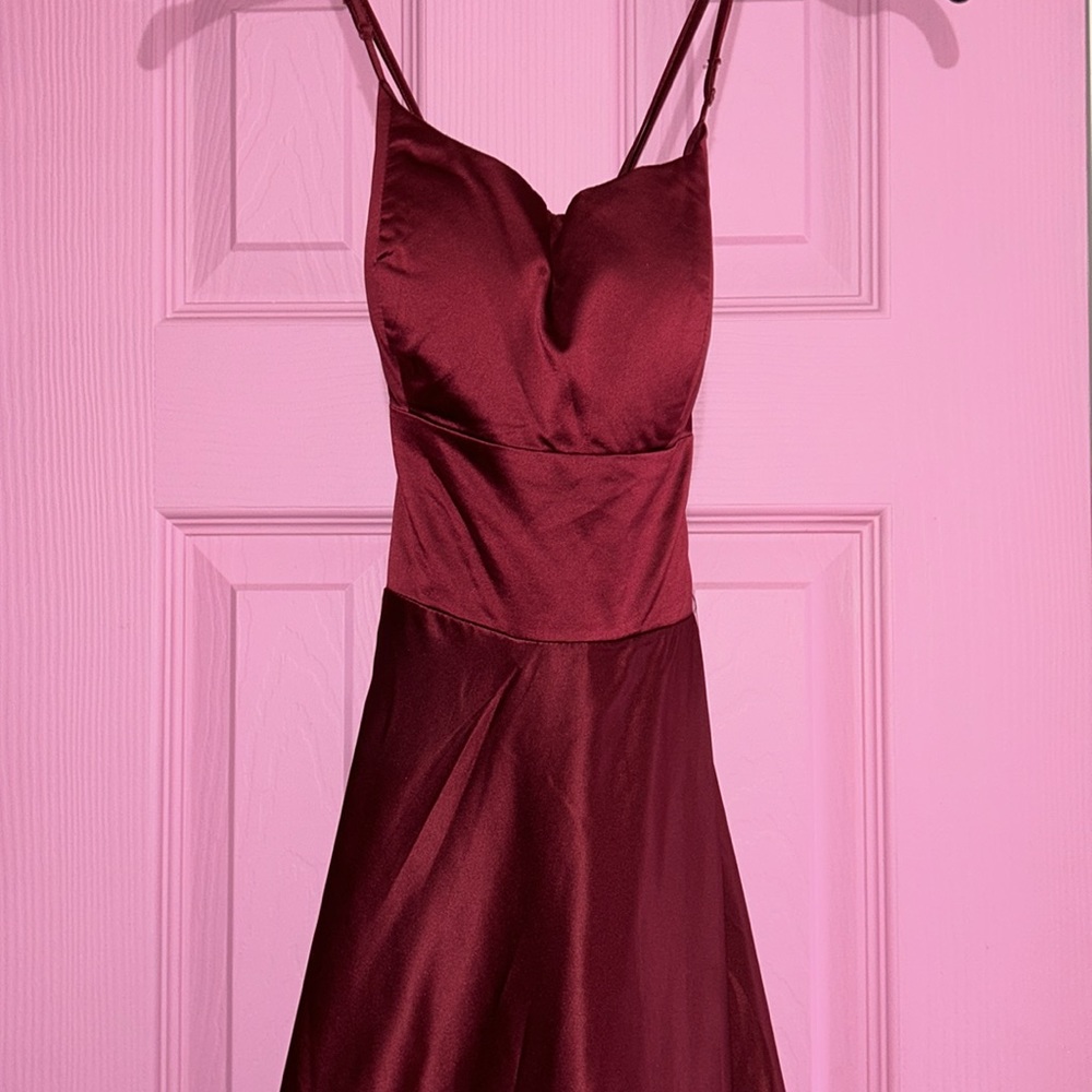 Size small, satin material, comes with pockets